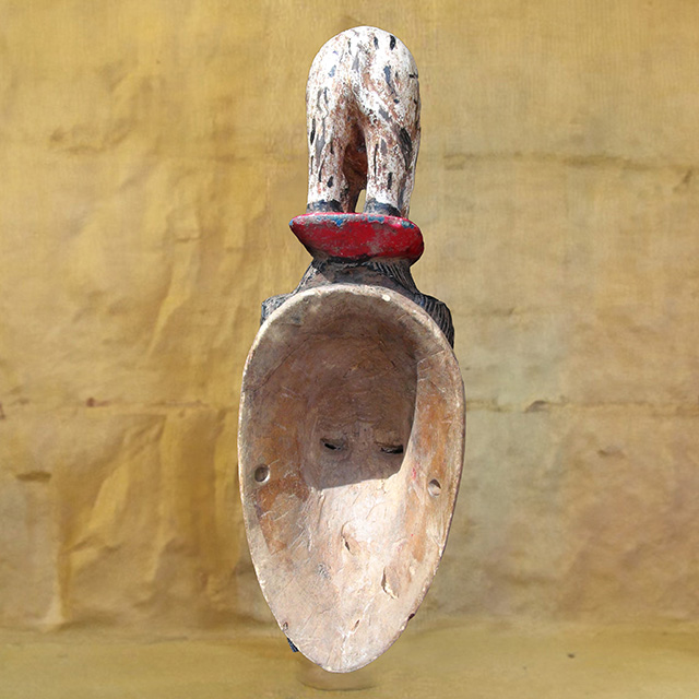 African Baule mask 144 back
