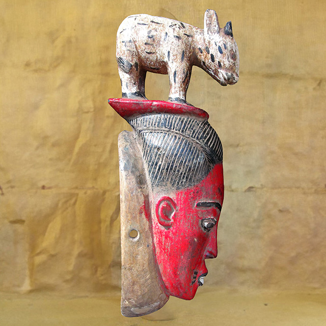 African Baule mask 144 Right Side
