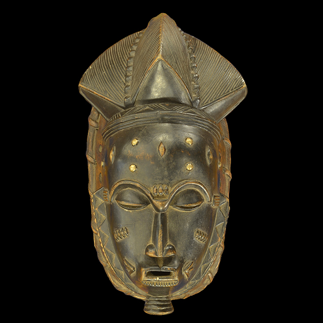 African Baule mask 145 - Click for a more detailed view of this African Mask. African Baule mask 145