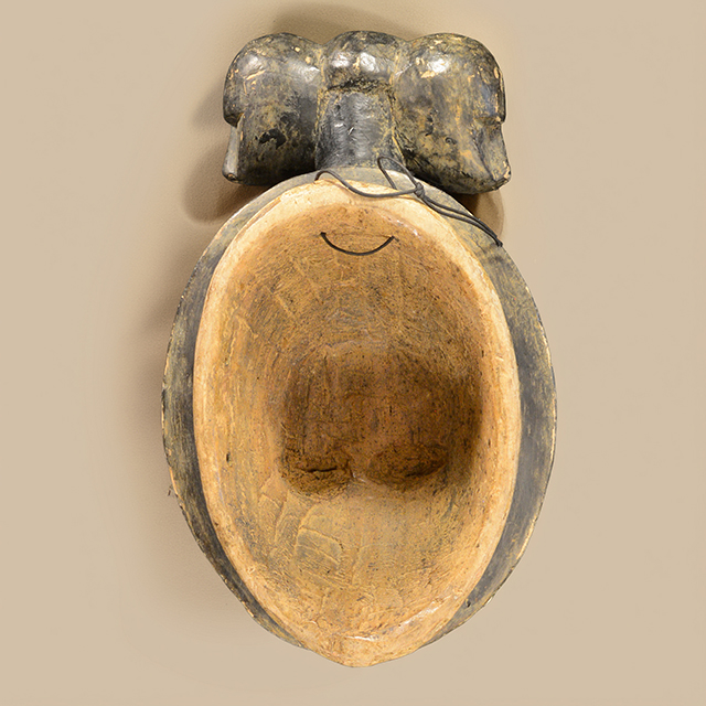 African Baule mask 146 back