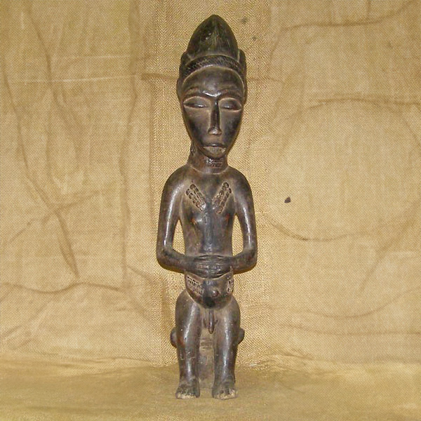 Baule Colonial Statue 11 front
