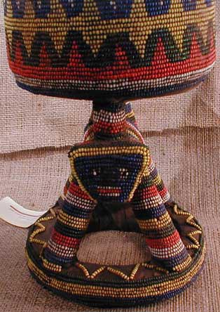 Cameroon Beaded Bottle 
