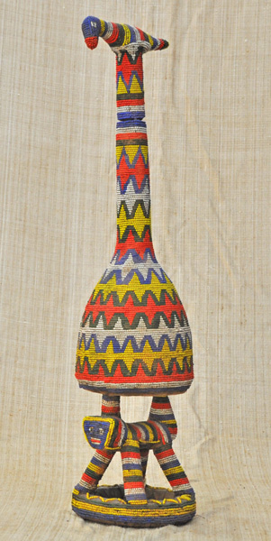 Cameroon Beaded Bottle front