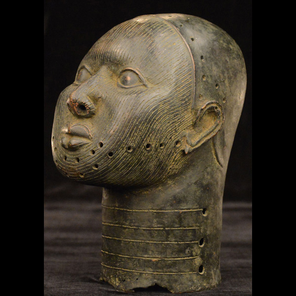 African Benin Ile-Ife Bronze 11 Left Angle