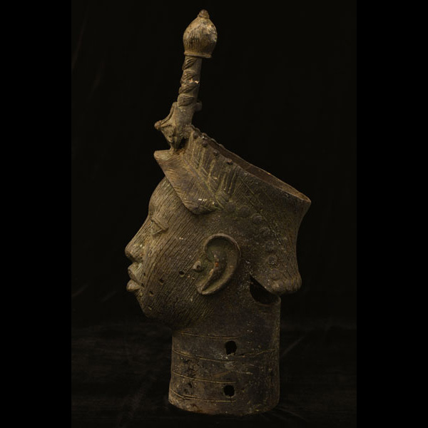 African Benin Bronze 30 Left Side