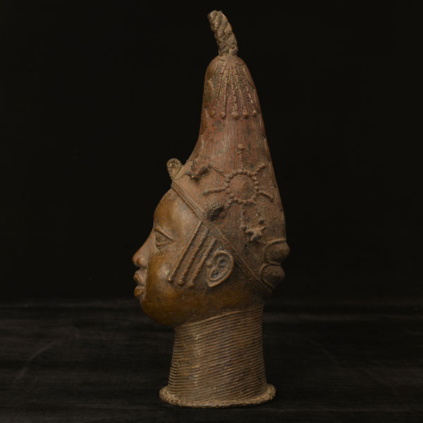African Benin Ile-Ife Bronze 5 left side