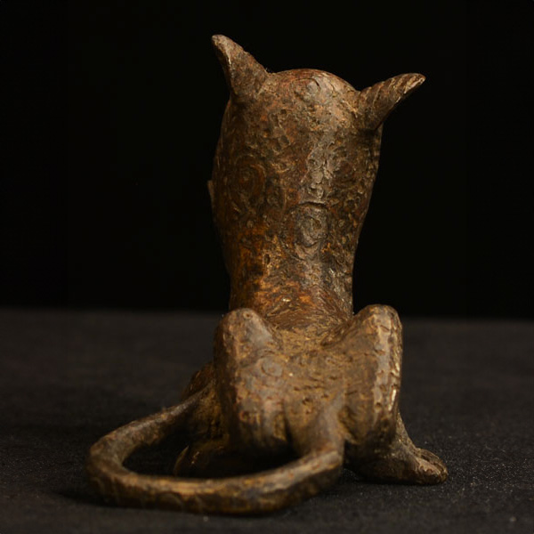 African Benin Royal Bronze Leopard 24