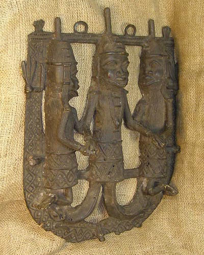 African Benin Bronze 12 Right Angle