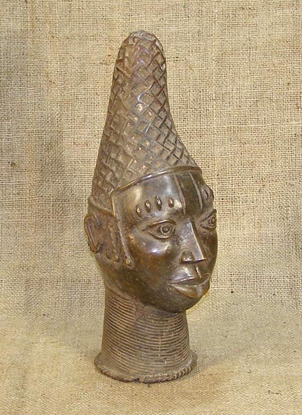 African Benin Ile-Ife Bronze 13 Right Angle