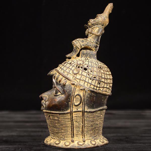 African Benin Ile-Ife Bronze 15 left side