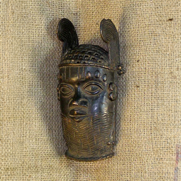 African Benin Bronze 3 Left Angle