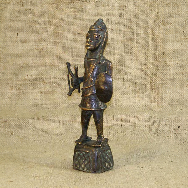 African Benin Bronze 9 Left Angle