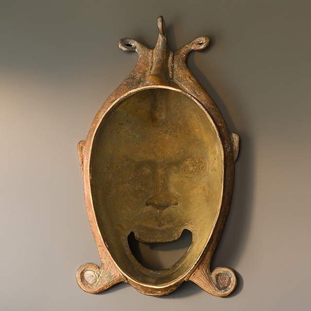 African Benin Bronze Mask 26 