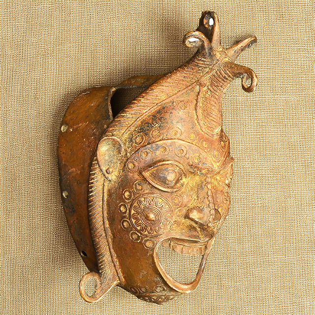 African Benin Bronze Mask 26 