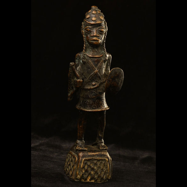 African Benin Bronze Statuette 31