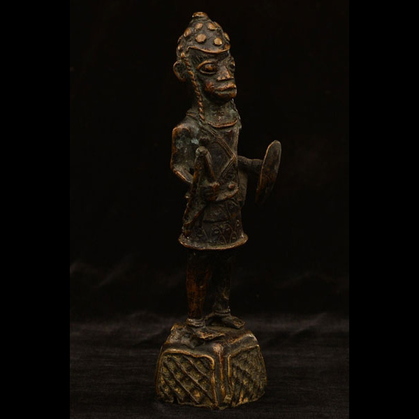 African Benin Bronze Statuette 31 