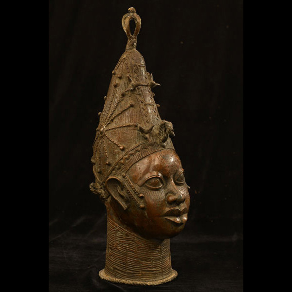 African Benin Ile-Ife Bronze 33 Right Angle