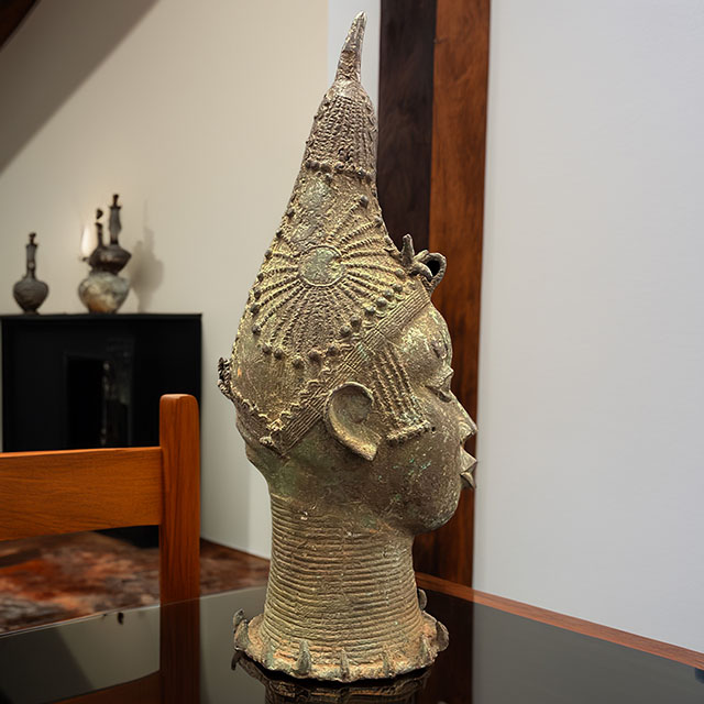 African Benin Ile-Ife bronze 62 Right Side