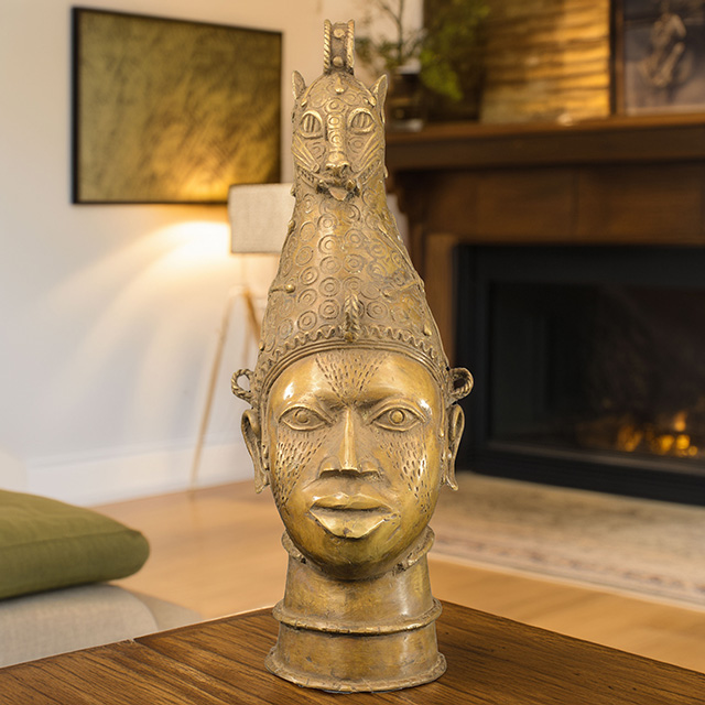 African Benin Ile-Ife Bronze 45