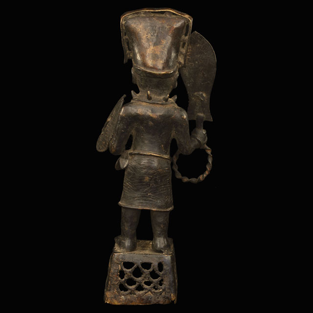 African Benin Bronze Statuette 38