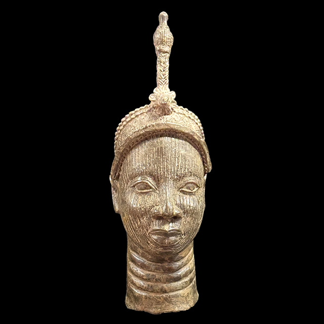 African Benin bronze Ile-Ife king 47