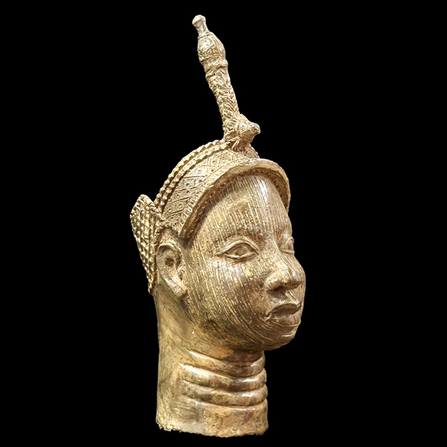 African Benin bronze Ile-Ife king 47