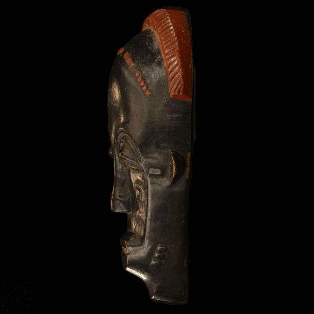 African Chokwe mask left side