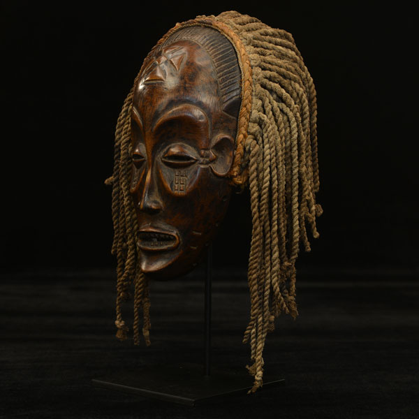 African Chokwe mask Left Angle