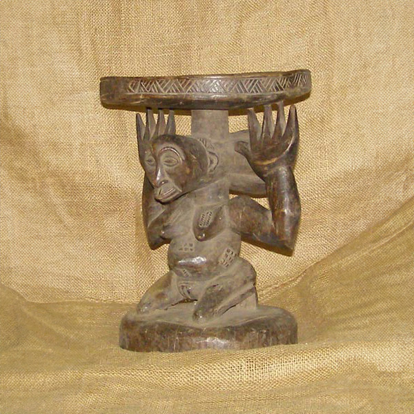 Chokwe Stool 1 Left Angle