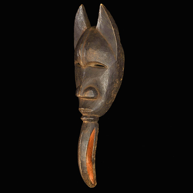African Dan Mask 38 Left Angle