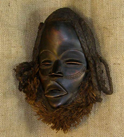 African Dan Mask 35 Left Angle