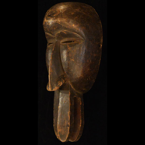 African Dan Mask 39 Left Angle