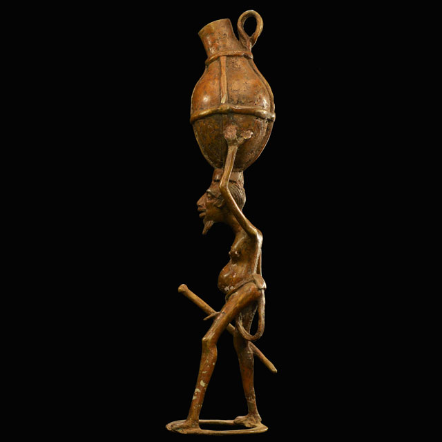 African Dogon Bronze 84 left side