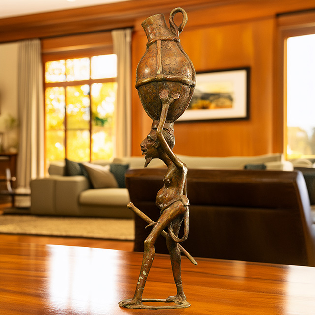 African Dogon Bronze 84 left side