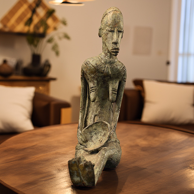 African Dogon Bronze Woman 103