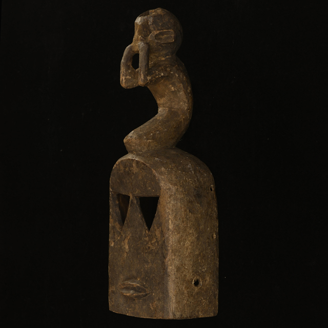 African Dogon monkey mask Left Angle