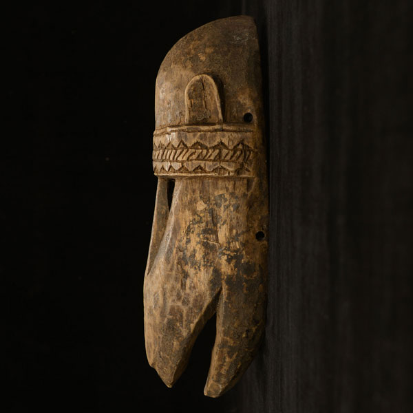 African Dogon lion mask left side