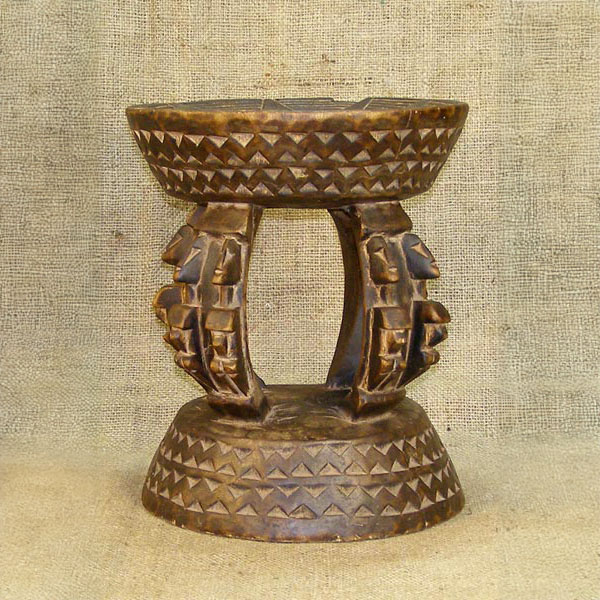 African Dogon Stool 5 front