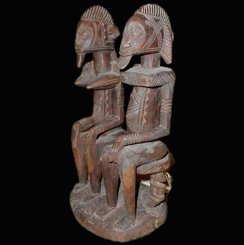 Dogon Primordial Couple Left Angle