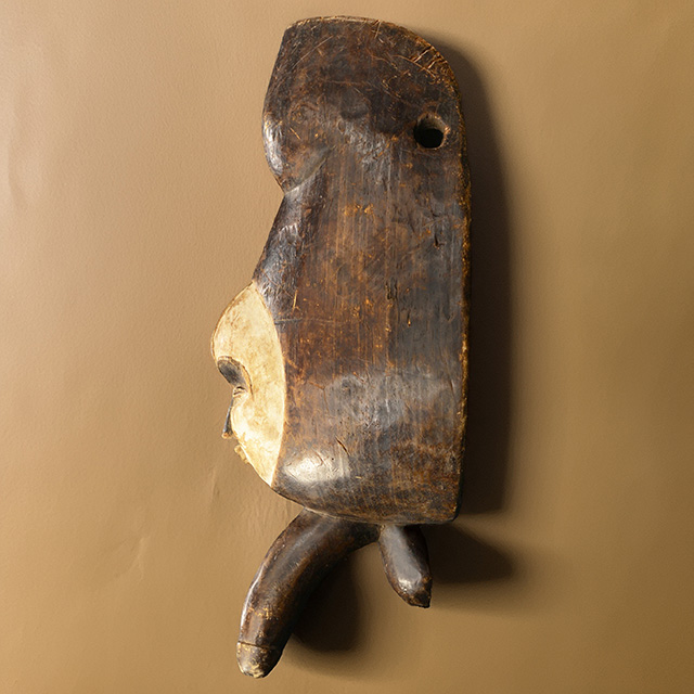 African Fang fertility body mask 46 Left Side- Click for more pictures of this African Mask. African Fang fertility body mask 46 left side