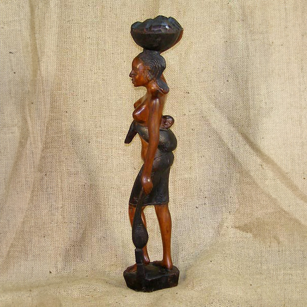 Fulani Wooden Statuette 1 Left