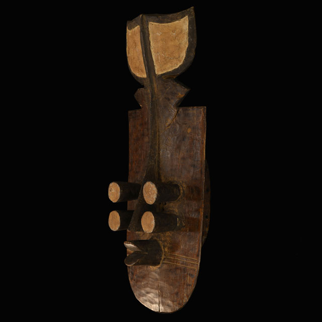 Grebo Battle Mask 45 Left Angle