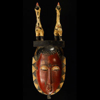African Guro Masks 63: Click for more views of this African Masks