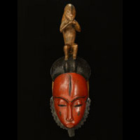 Guro Mask 80: Click for more views of this African Mask.