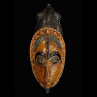 Guro Mask 85: Click for more views of this African Mask.