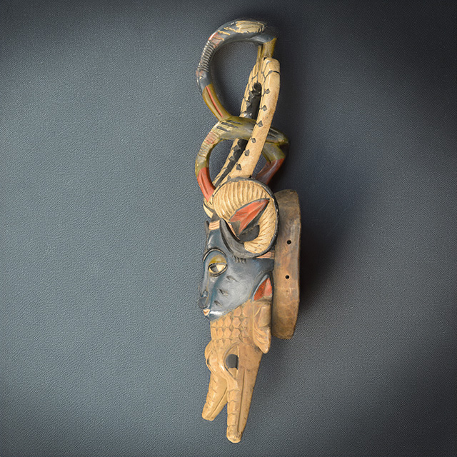Guro Mask 86 Left Side- Click for a more detailed view of this African Mask. Guro Mask 86 left side
