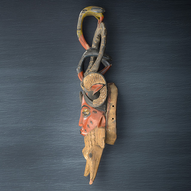 Guro Mask 87 Left Side- Click for a more detailed view of this African Mask. Guro Mask 87 left side