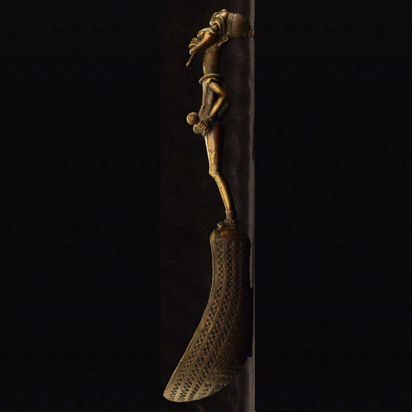 Igbo Bronze Spoon 3 left side