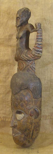 African Igbo mask Left Angle