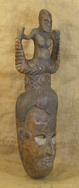 African Igbo mask Right Angle